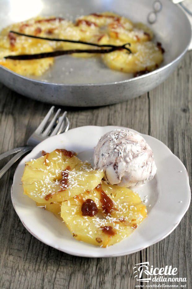 Carpaccio d'ananas ricetta e foto