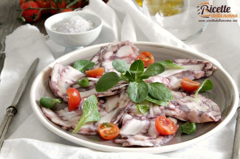 Carpaccio di polpo Ricette della Nonna