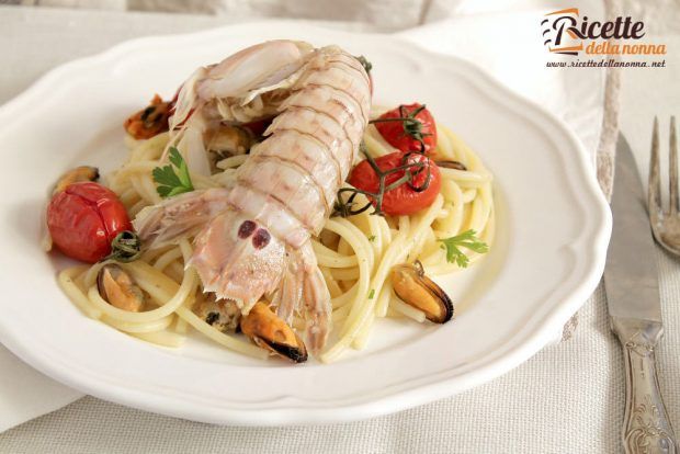 Spaghetti cozze e cicale foto e ricetta