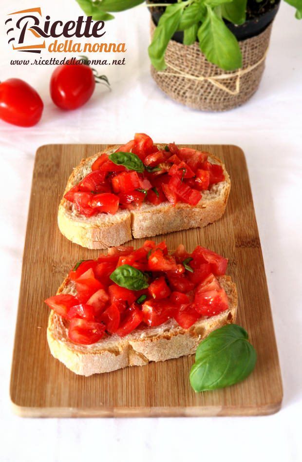 Bruschetta al pomodoro e basilico ricetta e foto