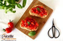 Bruschetta pomodoro e basilico