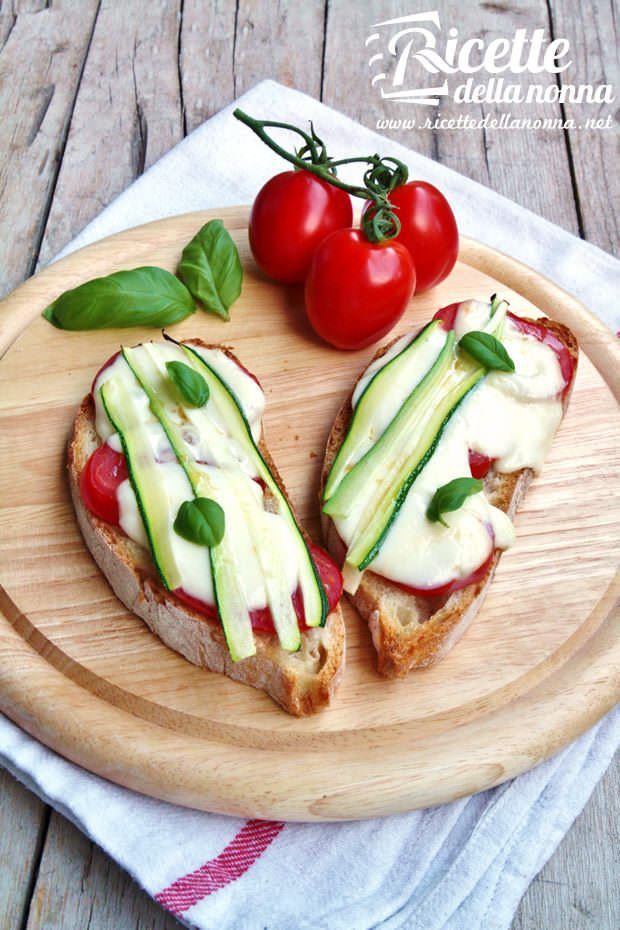 Bruschette rustiche con verdure ricetta e foto