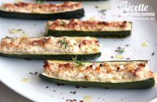 Zucchine al formaggio di capra