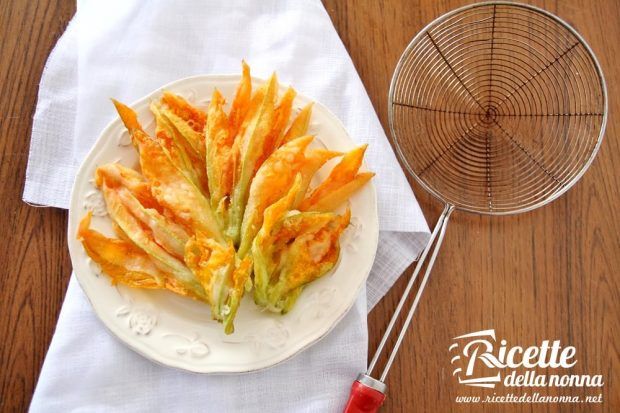 Ricetta fiori di zucca in pastella