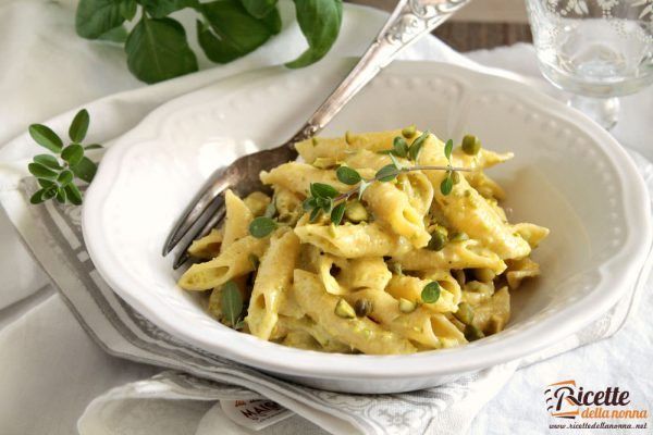 Garganelli al pesto di pistacchio