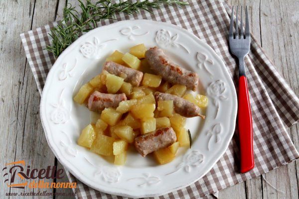 Salsiccia luganega alle patate