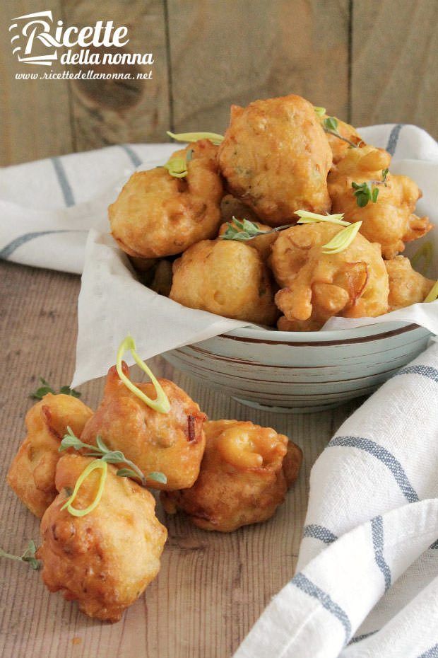 Frittelle di porri e ceci ricetta e foto