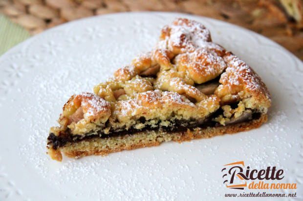 Crostata biscottata Nocciolata e pere