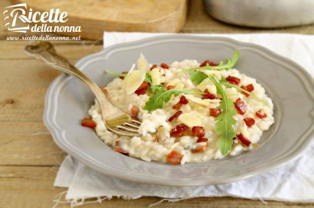 Risotto gorgonzola e prosciutto