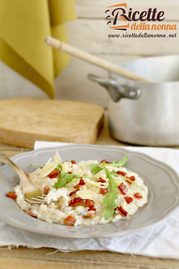 Risotto gorgonzola e prosciutto