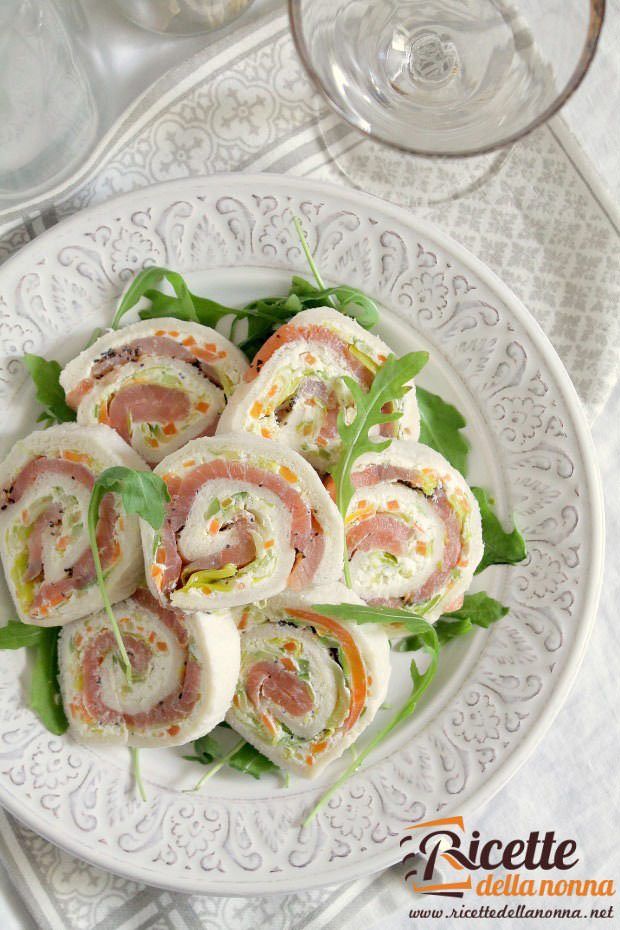 Fantasia di girelle al salmone ricetta e foto