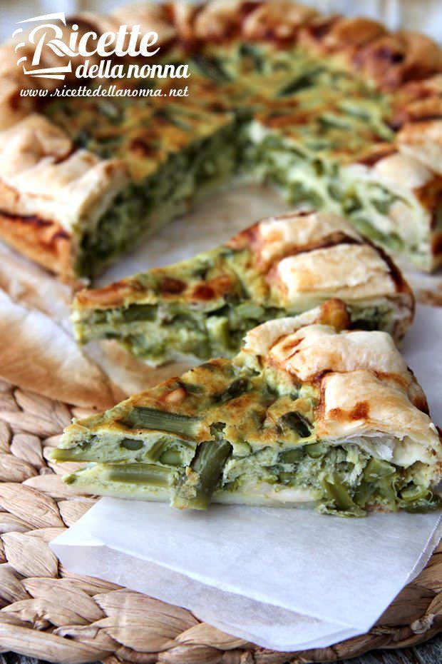 Quiche di porri e asparagi