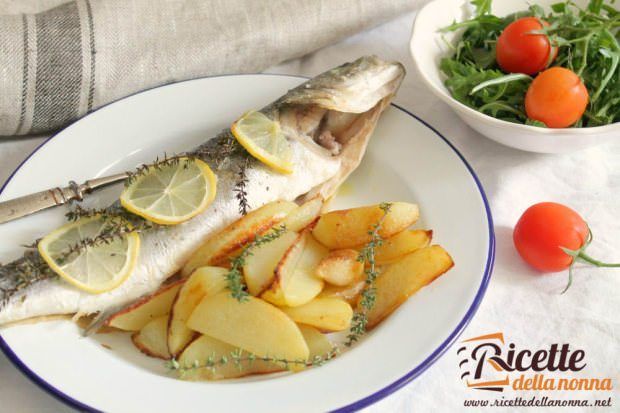 Branzino al forno con patate