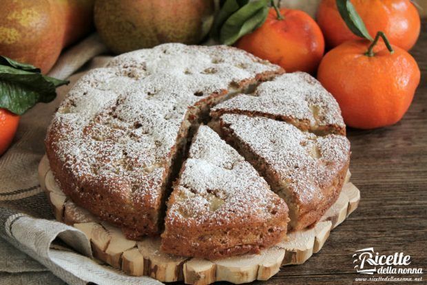 Torta pere e mandarini ricetta e foto