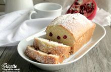 Plumcake con arancia e melograno