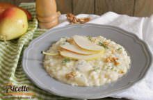 Risotto al gorgonzola con pere e noci