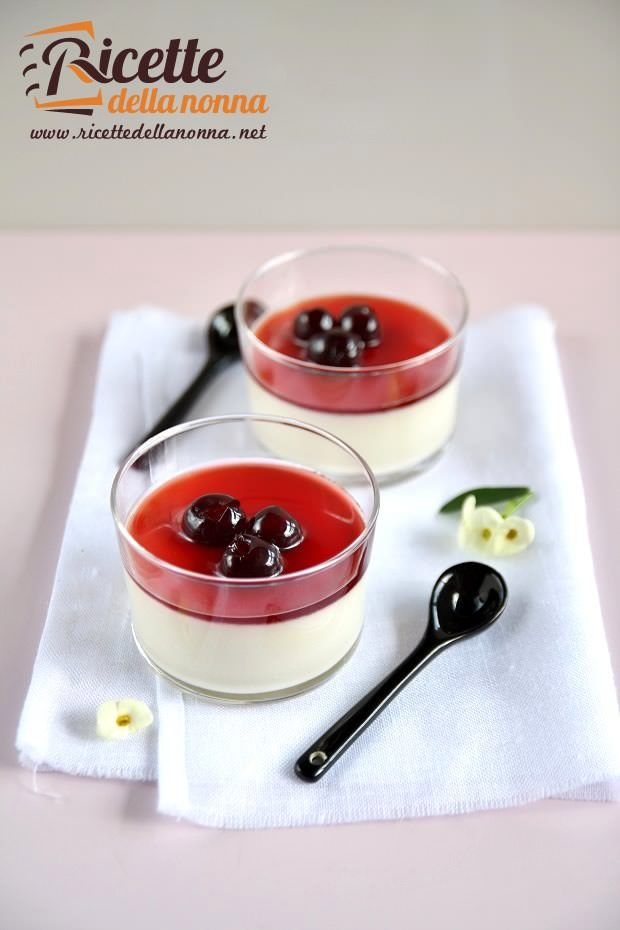 Panna cotta agli agrumi con sciroppo di amarene ricetta e foto