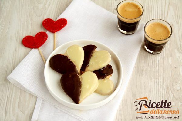 Biscotti  San Valentino al doppio cioccolato