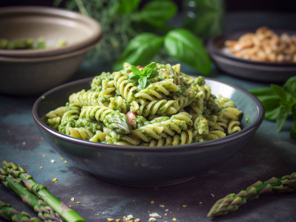 Fusilli al pesto di asparagi