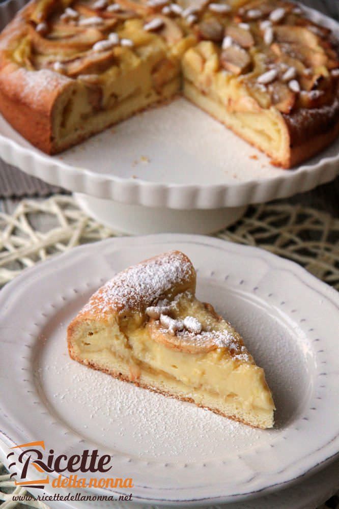 Torta di mele alla crema di arancia ricetta e foto