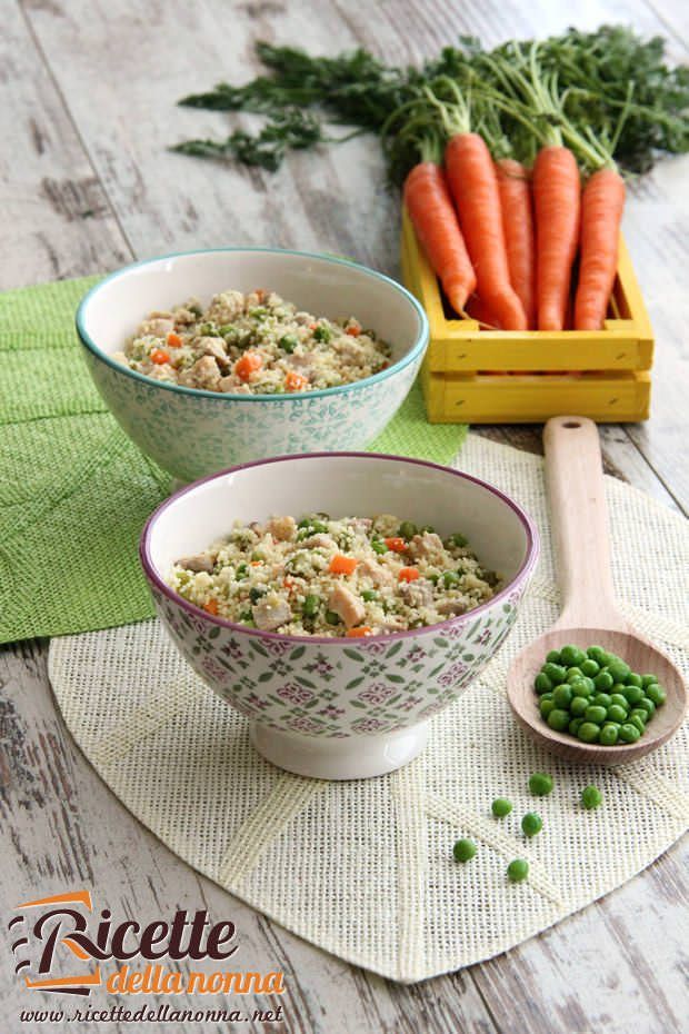 Cous cous al pollo e verdure primaverili ricetta e foto