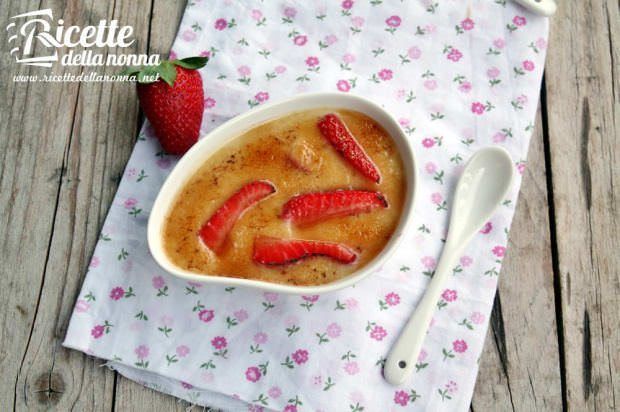 Crema catalana alle fragole