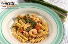 Fusilli asparagi e gamberi