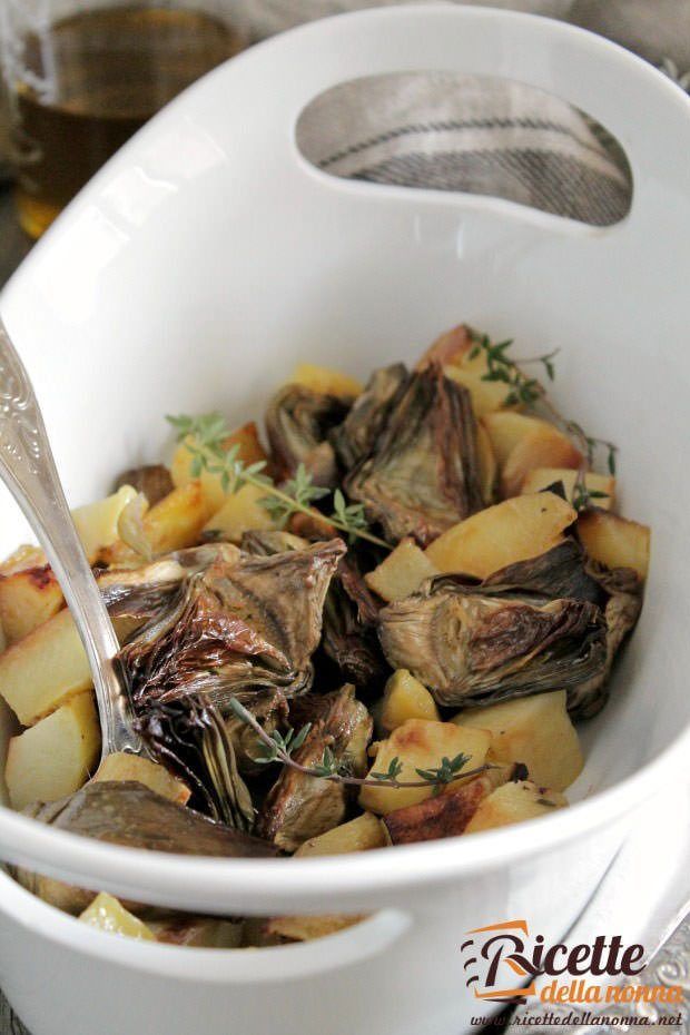 Carciofi e patate in cocotte ricetta e foto