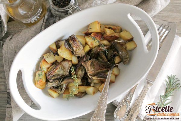 Carciofi e patate in cocotte