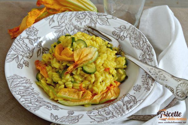 Risotto ai fiori di zucca