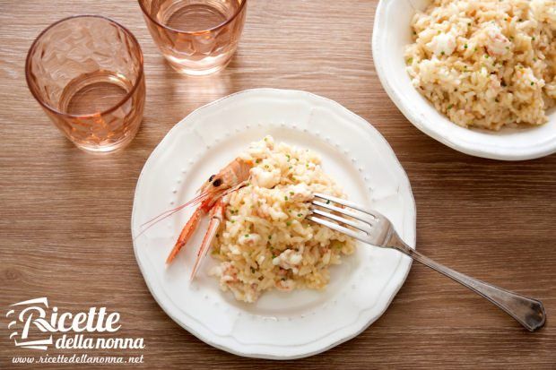 Risotto alla crema di scampi