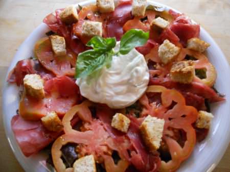 Insalata di bresaola e ricotta di bufala ricetta e foto