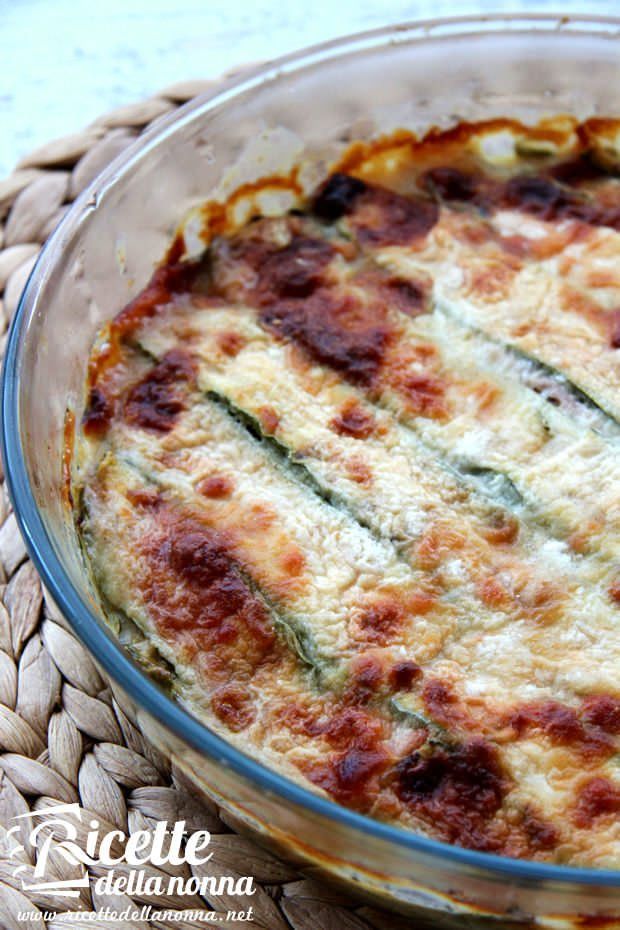 Parmigiana bianca di zucchine