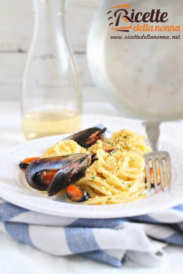 Spaghetti cozze e pangrattato