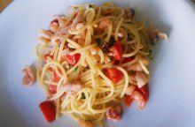 Spaghetti veloci ai profumi di mare