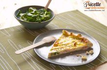 Quiche di zucchine, cotto e formaggio