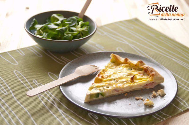 Quiche di zucchine, cotto e formaggio Ricette della Nonna