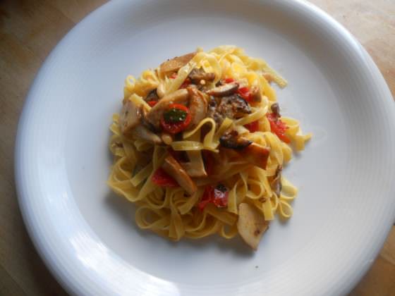 Tagliatelle ai funghi ricetta e foto