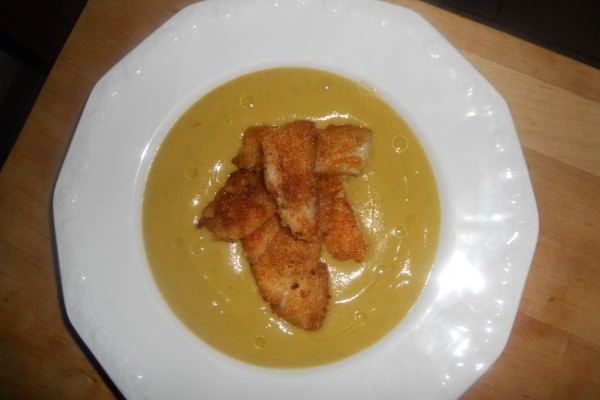 Crema di zucchine e rombo dorato