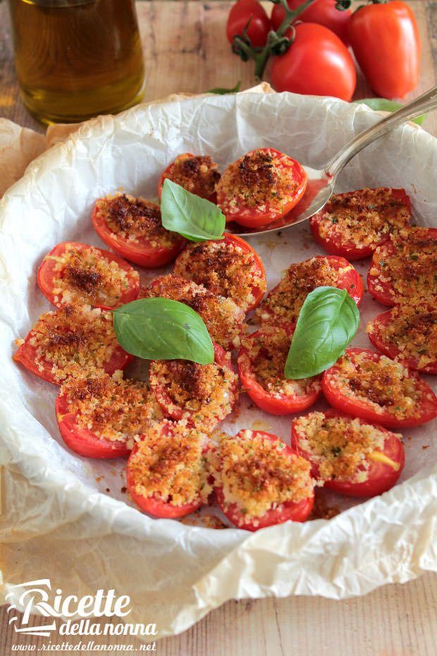Pomodori gratinati al forno ricetta e foto