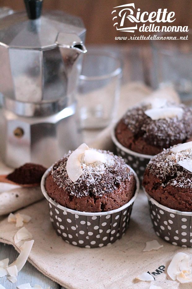 Muffin cocco e cioccolato ricetta e foto