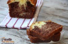 Plumcake marmorizzato yogurt e cacao