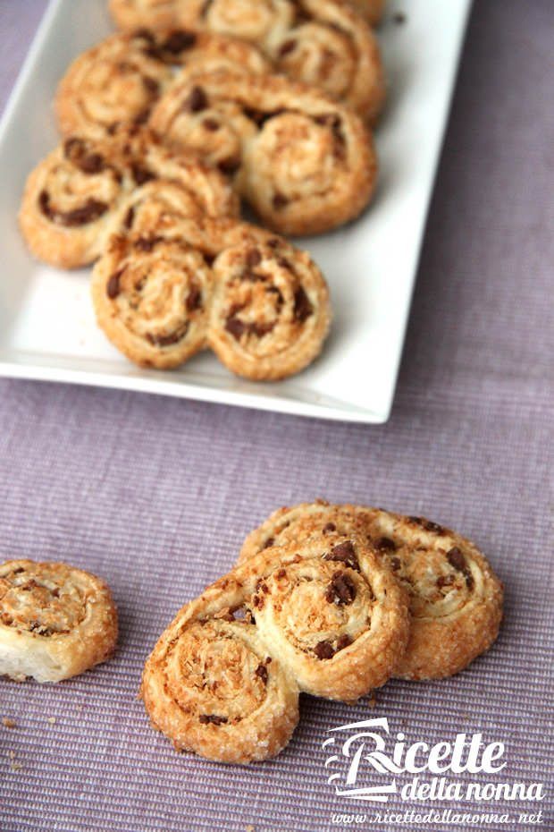 Ventaglietti cocco e cioccolata ricetta e foto