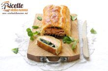 Strudel di salmone agli spinaci e pomodori secchi