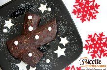 Tronchetto alla crema d’arancia e mousse al cioccolato