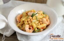 Pasta ceci e gamberi
