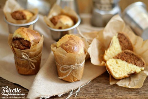 Muffin bicolore ricetta e foto