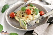 Ravioli di magro con cicoria e mozzarella gratinati al forno