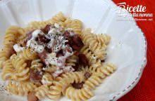 Pasta speck croccante e philadelphia