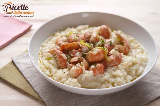 risotto crostacei porri scampi